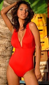 Reckless Red One piece swimsuit